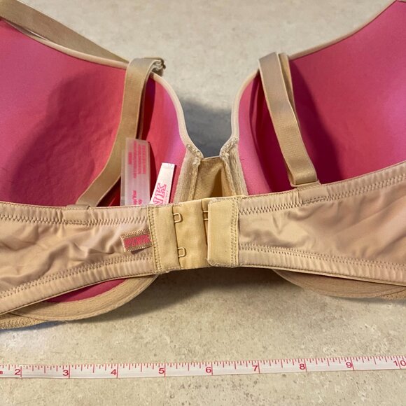 Pink Victoria's Secret Wear Everywhere Push Up Bra 36DD Nude - Picture 5 of 8